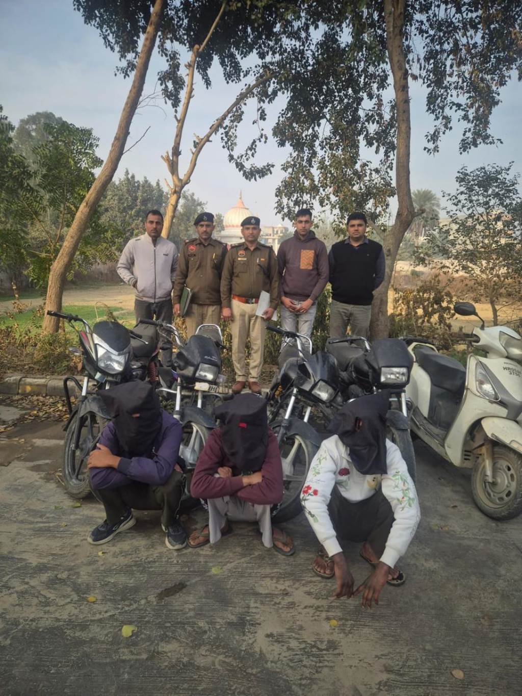 Karnal Police achieve major success Five twowheeler theft cases solved three accused arrested